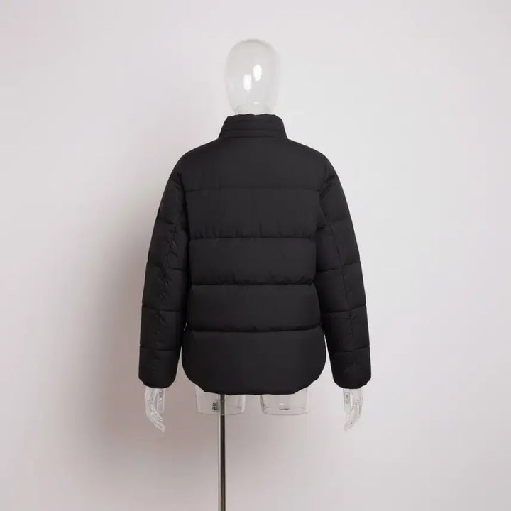 [BUNJANG] NUVO.10 Women's Black Duck Down Short Padding Jacket / *꽃샘추위*입기좋은*NUVO.10 여성 블랙 오리털 숏패딩 S