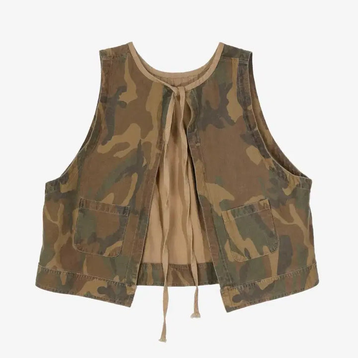 [SOLD OUT] 스탠드얼론 2-WAY MILITARY TOP, BEIGE