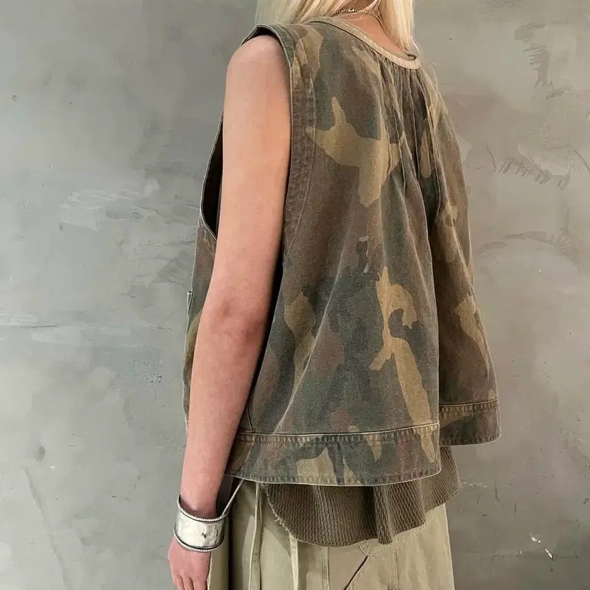 [SOLD OUT] 스탠드얼론 2-WAY MILITARY TOP, BEIGE