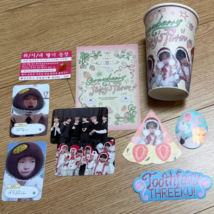 [BUNJANG] NCT WISH 2nd Anniversary Goods Bundle Set / 위시 2주년 생카 굿즈 (삼쿠의 이빨요정 사무소, 위시네 딸기농장)