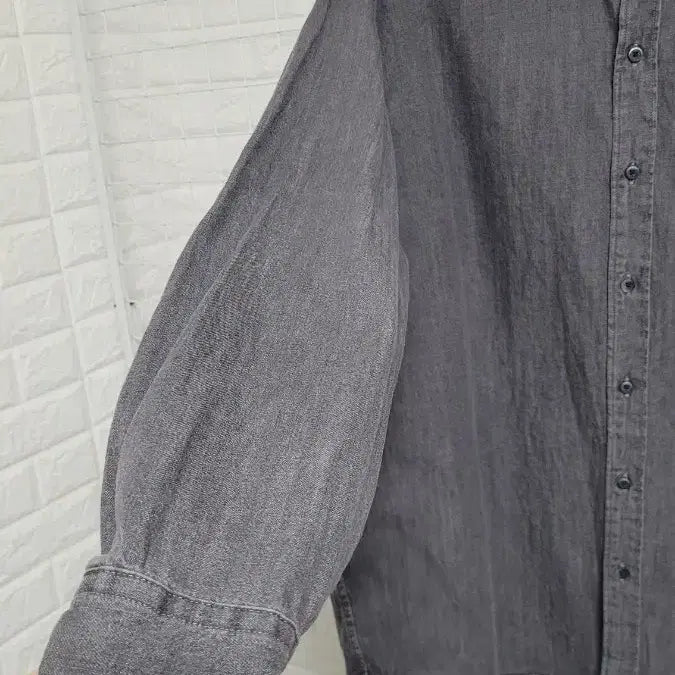 [BUNJANG] Uniqlo Oversized Black Denim Shirt / [XXXL]UNIQLO유니클로 빅사이즈 오버핏 흑청데님셔츠남방 XXXL