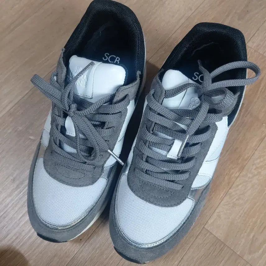 [BUNJANG] SCR Sneakers Gray/White Sneakers / SCR 스니커즈 운동화 그레이/화이트
