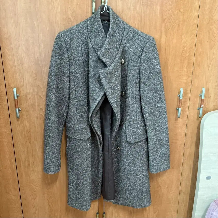 [BUNJANG] Wool Blend Long Coat Jacket / 여성 뽀글이 울자켓 롱코트 44 55 66