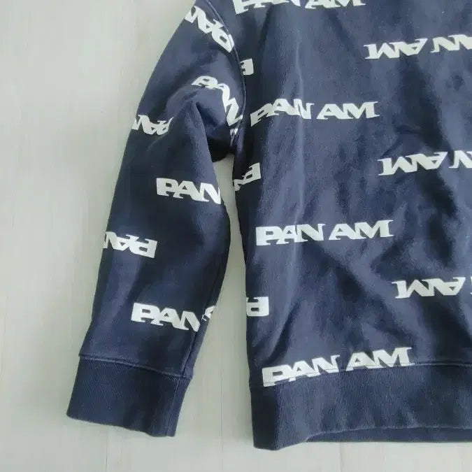 [BUNJANG] PAN AM Logo Print Navy Sweatshirt / PAN AM 팬암 로고 프린트 맨투맨 네이비(남여공용)