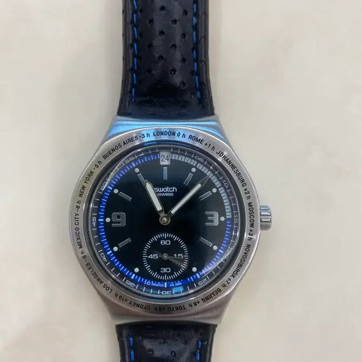 [BUNJANG] Swatch Irony Worldtime Watch / 00s 빈티지 스와치 아이러니 크로노 월드타임