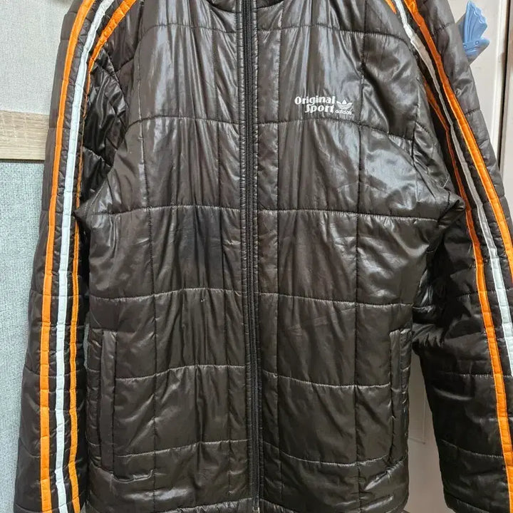 [BUNJANG] Adidas Original Sport Lightweight Padded Jumper / 아디다스 Original Sport 경량패딩 점퍼 브라운