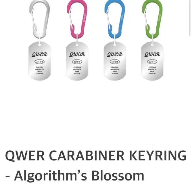 [BUNJANG] QWER Siyeon Keyring (Sealed) / QWER 팝업스토어 한정판 키링 시연 (미개봉)