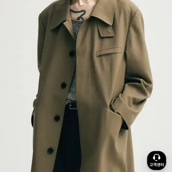 [BUNJANG] Noir Virgin Wool Trench Mac Coat / 노이어 버진 울 트렌치 맥코트
