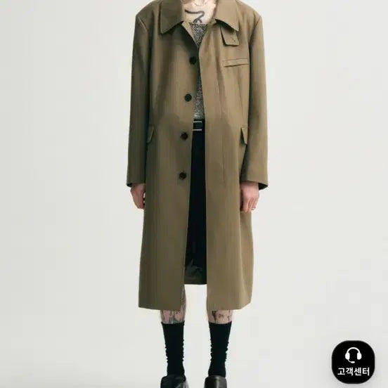 [BUNJANG] Noir Virgin Wool Trench Mac Coat / 노이어 버진 울 트렌치 맥코트