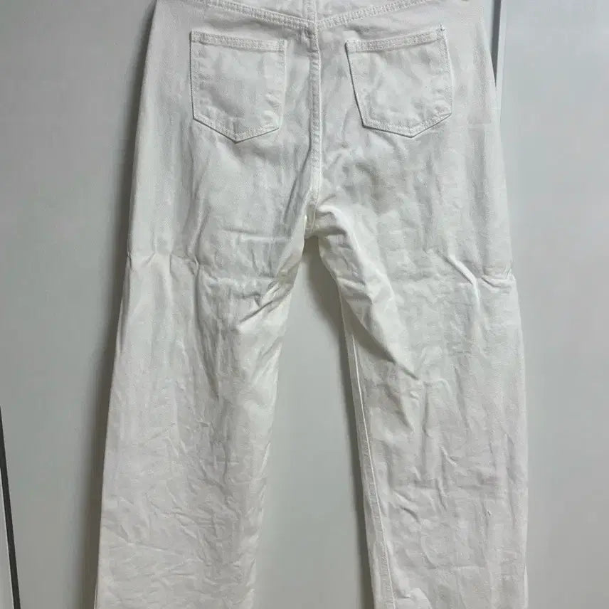 [BUNJANG] White Wide Pants M / 흰색 와이드 팬츠 M