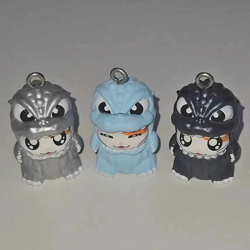 [BUNJANG] Hamutori Godzilla Mini Figure Bundle Set / 햄토리 고질라 미니 피규어 가챠 3종 일괄
