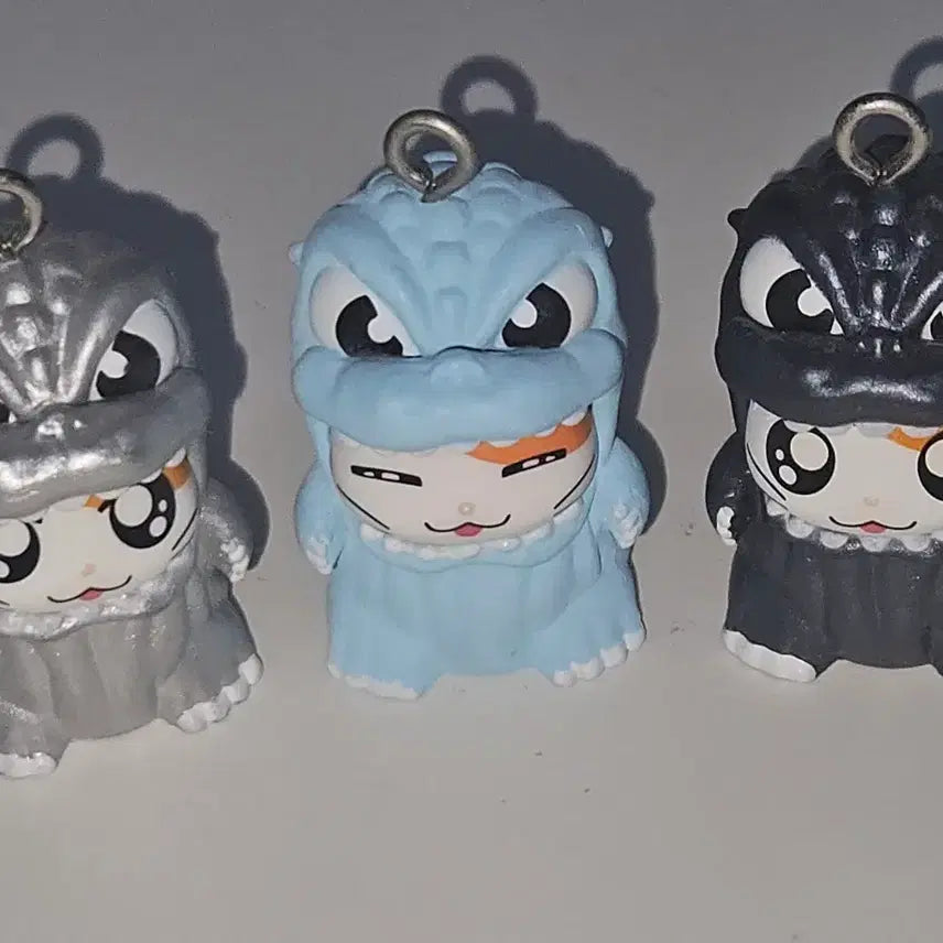 [BUNJANG] Hamutori Godzilla Mini Figure Bundle Set / 햄토리 고질라 미니 피규어 가챠 3종 일괄