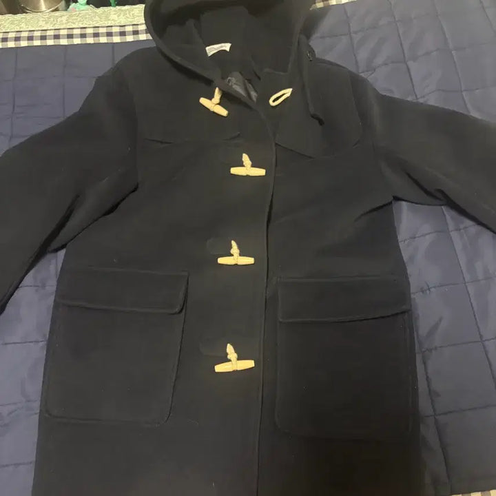 [BUNJANG] Partimento Melton Duffel Long Coat Navy / 파르티멘토 멜톤 더플 롱 코트 네이비