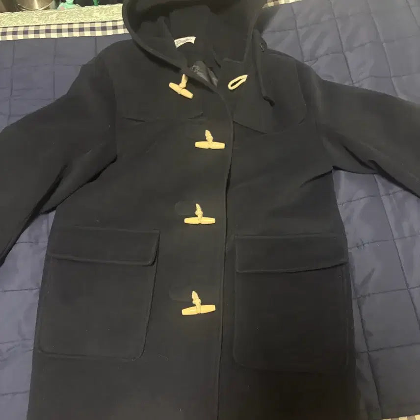 [BUNJANG] Partimento Melton Duffel Long Coat Navy / 파르티멘토 멜톤 더플 롱 코트 네이비