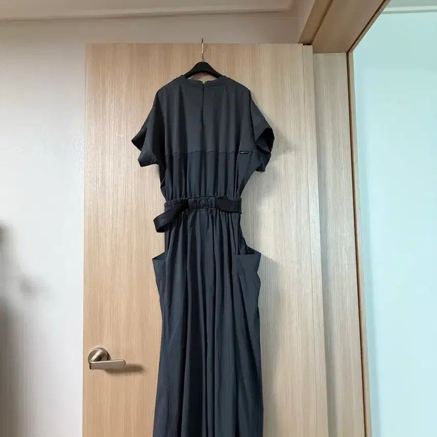 [BUNJANG] System Charcoal Long Belted Dress / 시스템 벨트원피스