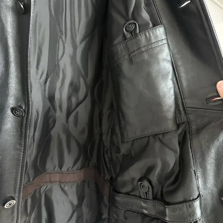 [BUNJANG] Old Gap Leather Car Coat (M) / 올드갭 old gap 레더 카코트 M