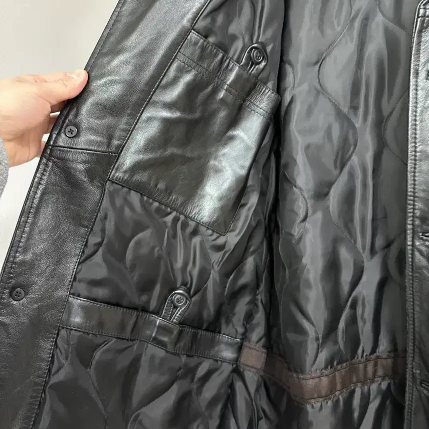 [BUNJANG] Old Gap Leather Car Coat (M) / 올드갭 old gap 레더 카코트 M