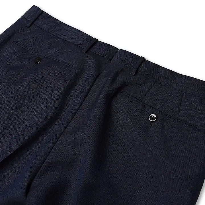 [BUNJANG] Ring Jacket Navy Wool Mohair Suit / 링자켓 [Ring Jacket] 네이비 울 모헤어 블랙 라벨 수트