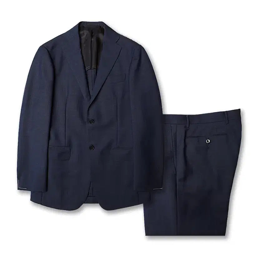 [BUNJANG] Ring Jacket Navy Wool Mohair Suit / 링자켓 [Ring Jacket] 네이비 울 모헤어 블랙 라벨 수트