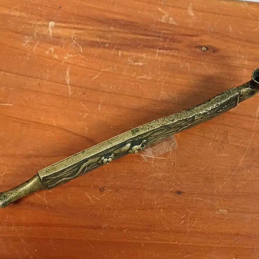 [BUNJANG] Antique Brass Gombangdae / 골동품 황동(신주) 곰방대