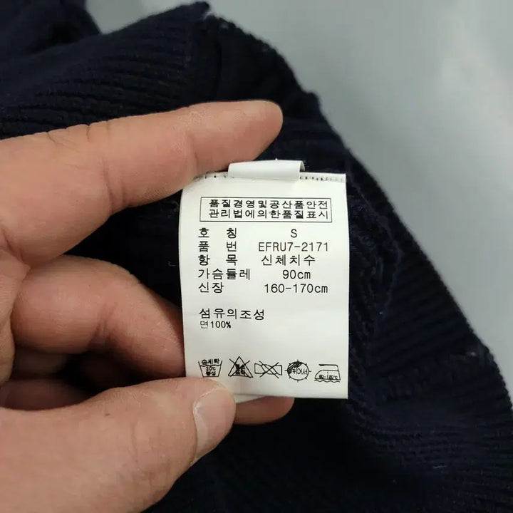 [SOLD OUT] 폴로랄프로렌 두산 00s 네이비 케이블패턴 꽈배기패턴 브이넥 니트 반팔