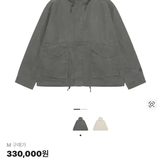 [BUNJANG] Stussy Waxed Linen Short Parka Jacket / 스투시 자켓