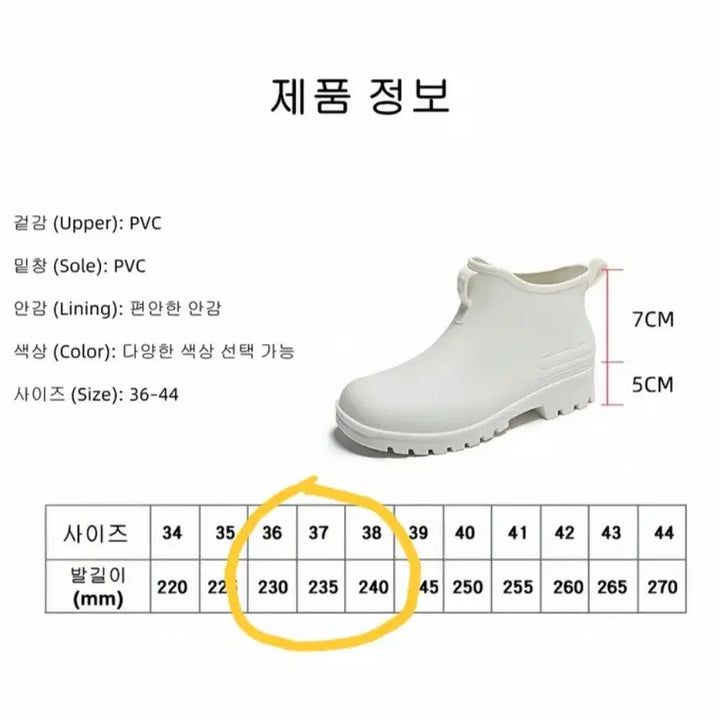 [BUNJANG] Rain Boots PVC Rain Boots / 레인부츠 장화