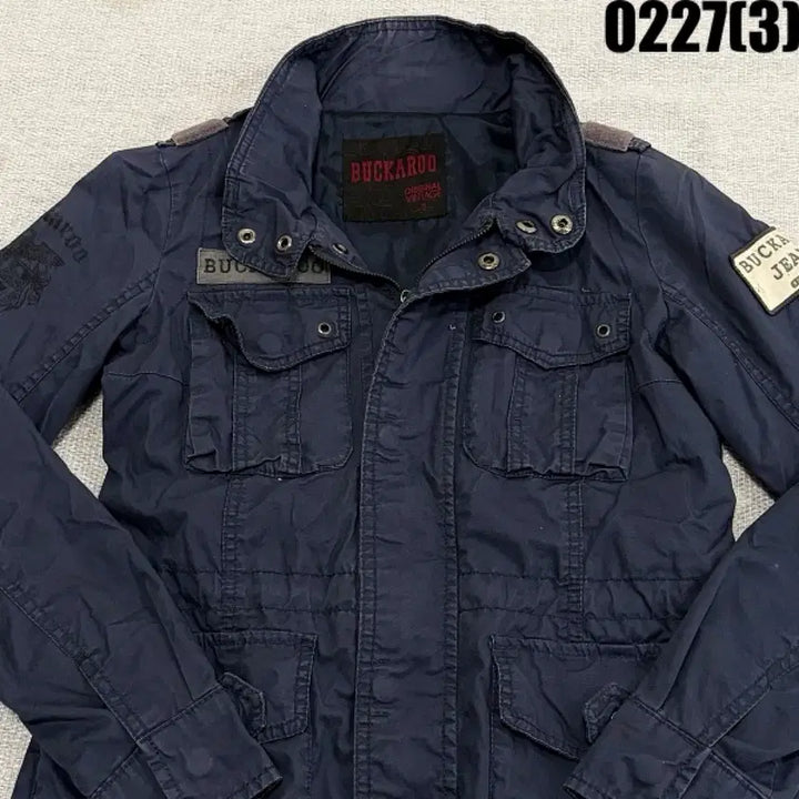 [BUNJANG] S Buckaroo Navy Parka Jacket / S 버커루 네이비 야상 자켓 0227(3)