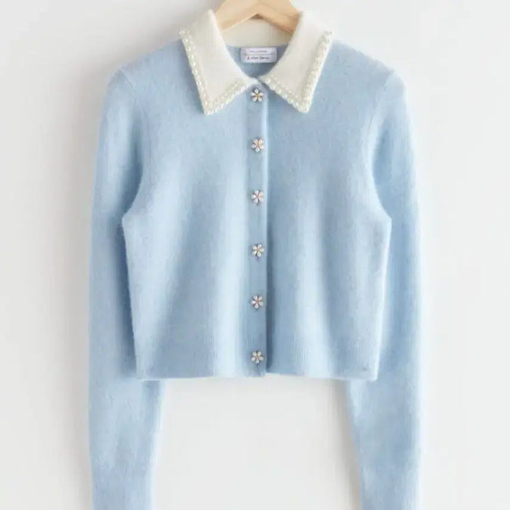 [BUNJANG] And Other Stories Pearl Collar Cardigan / 앤아더스토리즈 펄 카라 가디건 새상품