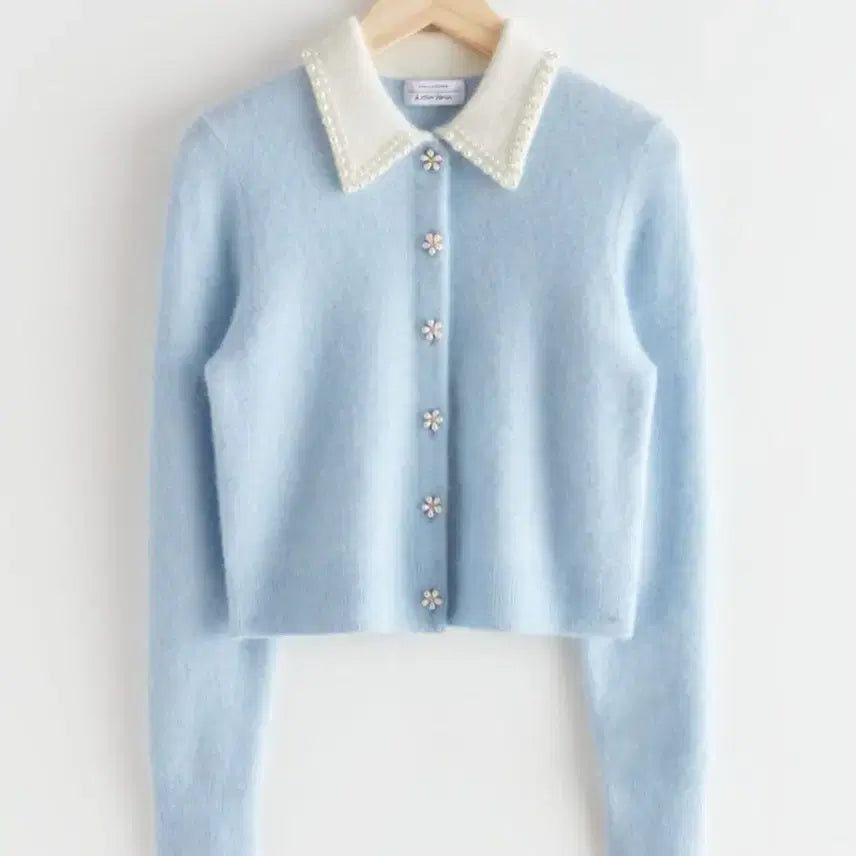 [BUNJANG] And Other Stories Pearl Collar Cardigan / 앤아더스토리즈 펄 카라 가디건 새상품