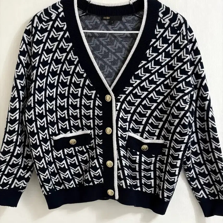 [BUNJANG] Maje Monogram Cardigan / maje 마쥬 모노그램 가디건