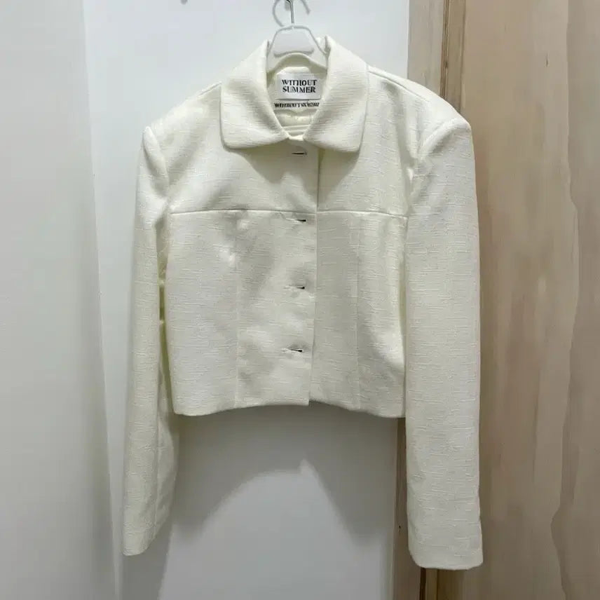 [BUNJANG] WITHOUT SUMMER Tweed Crop Jacket Ivory / WITHOUT SUMMER  트위드 크롭 자켓 아이보리