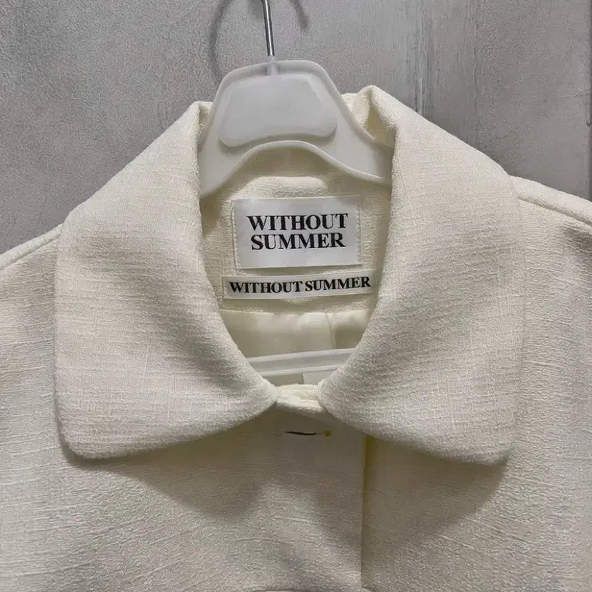 [BUNJANG] WITHOUT SUMMER Tweed Crop Jacket Ivory / WITHOUT SUMMER  트위드 크롭 자켓 아이보리