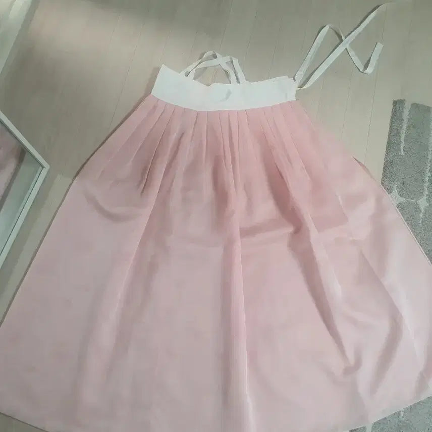 [BUNJANG] Pink Hanbok Skirt / 77 핑크 한복 치마