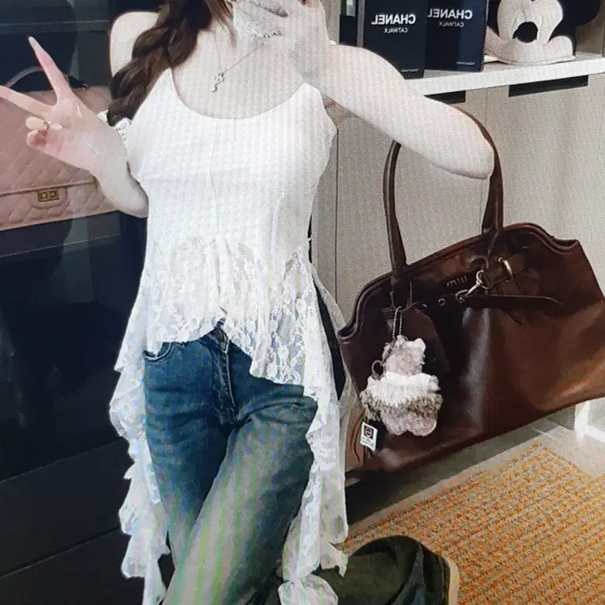 [BUNJANG] Lace Bustier Top / (해외배송)레이스 뷔스티에 탑