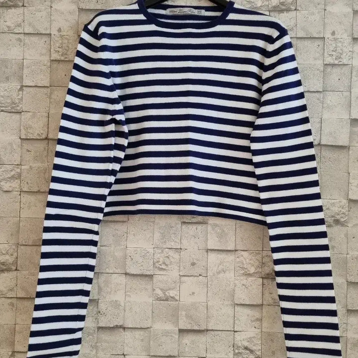 [BUNJANG] ZARA Striped Crop Knit Top / 자라 zara 크롭숏 니트