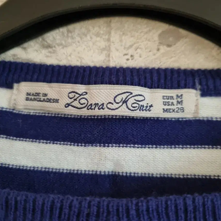 [BUNJANG] ZARA Striped Crop Knit Top / 자라 zara 크롭숏 니트