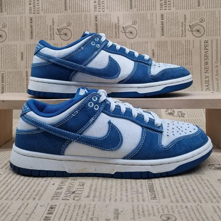 [BUNJANG] Nike Dunk Low Retro SE Denim Sneakers (Men's) / 나이키 덩크 로우 레트로SE 남성스니커즈260