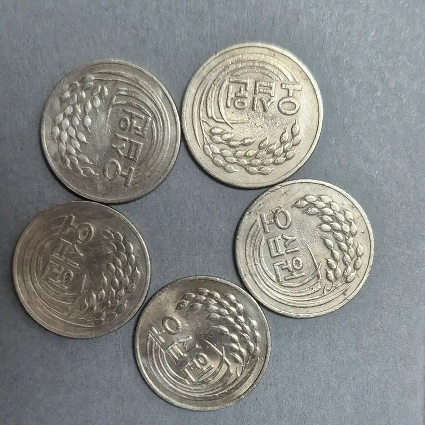 [BUNJANG] Korean 50 Won Coins (1973-1982) Set / 1973~1982(특,준특년도)  50주화 25개