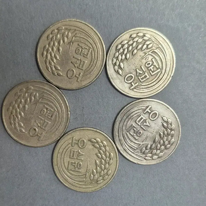 [BUNJANG] Korean 50 Won Coins (1973-1982) Set / 1973~1982(특,준특년도)  50주화 25개