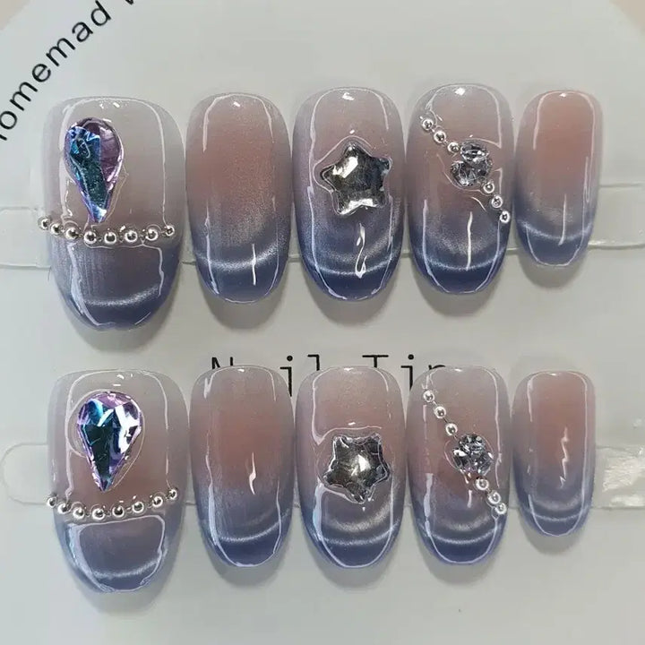 [BUNJANG] Handmade French Nail Tip - S Size / 수제네일팁 프렌치32.S사이즈