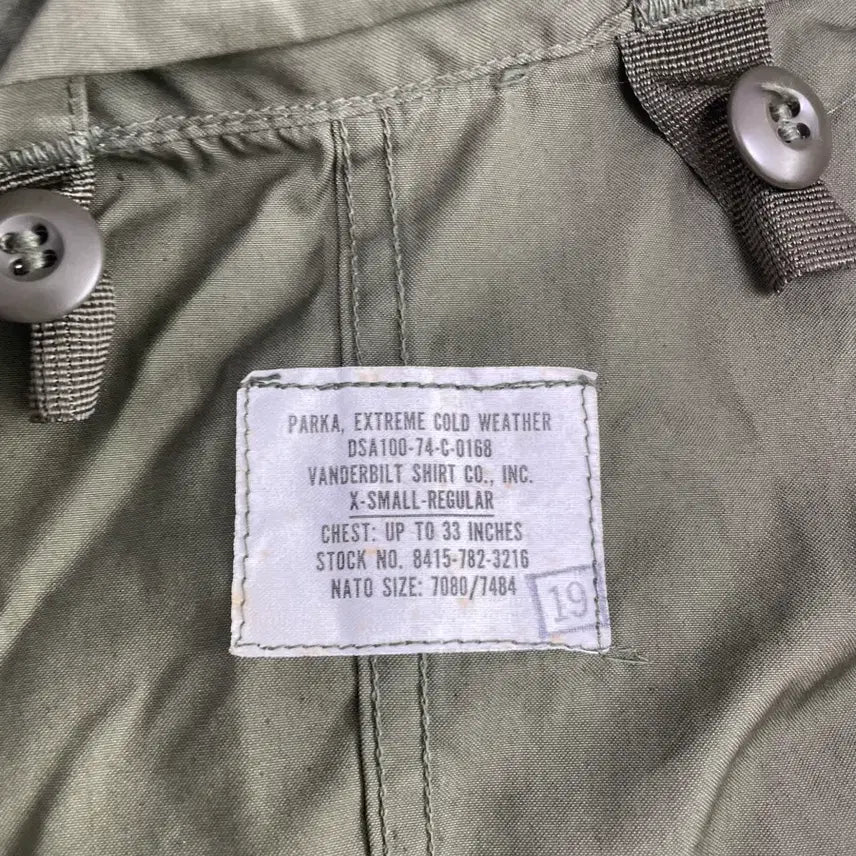 [BUNJANG] M65 Fish Tail OG Deadstock Parka / 미사용 m65피쉬테일 og 데드스탁 XS 새상품 개파카 단품