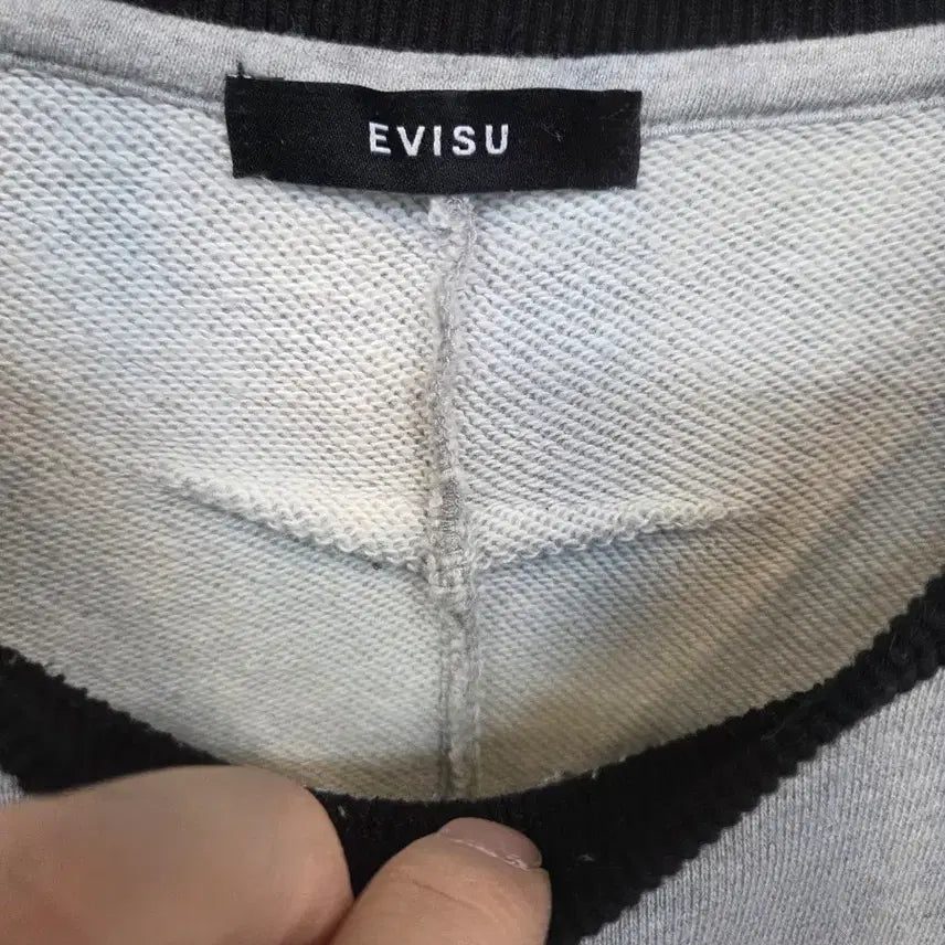 [BUNJANG] EVISU Tiger Logo Sweatshirt / 에비수 타이거 부플 로고 맨투맨 프리