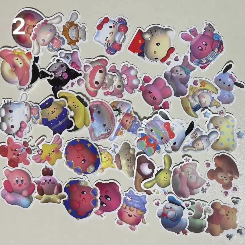 [BUNJANG] Sanrio Decorative Stickers Bundle Set / (뒤에 사진 있음) 다꾸 스티커 판매/ 다꾸 처분 산리오 조각스티커 인스