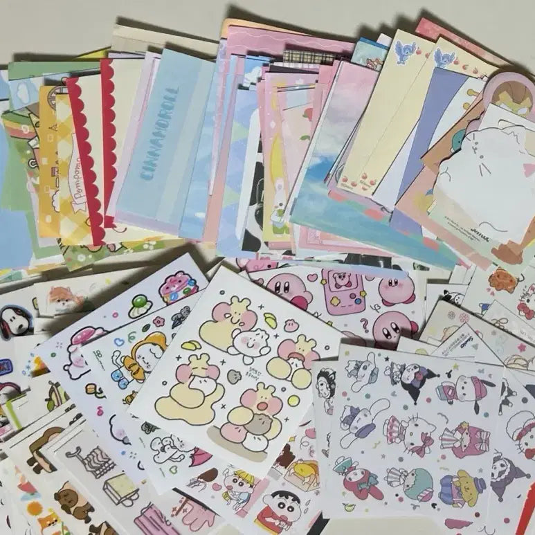 [BUNJANG] Sanrio Decorative Stickers Bundle Set / (뒤에 사진 있음) 다꾸 스티커 판매/ 다꾸 처분 산리오 조각스티커 인스