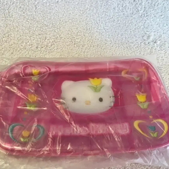 [BUNJANG] Kitty PVC Tulip Pouch / 키티 수납, 키티 pvc 파우치, 튤립키티 파우치