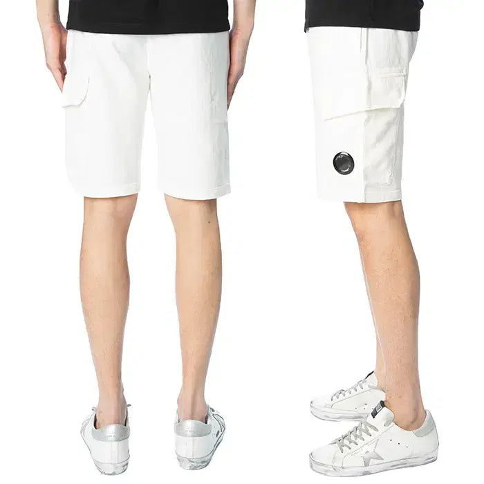 [BUNJANG] CP Company Training Cargo Shorts White / CP컴퍼니 트레이닝 카고 반바지 화이트 14CMSB021A