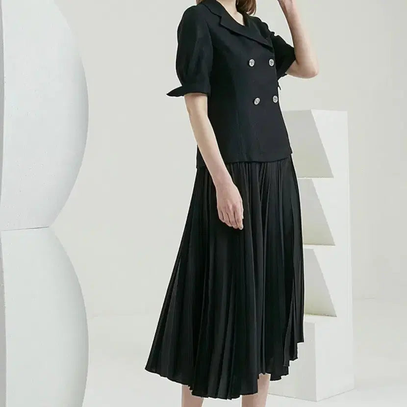 [BUNJANG] Time Pleated Dress / 타임 플리츠 원피스