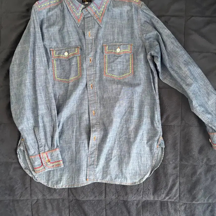 [BUNJANG] Needles Chambray Shirt M / 니들스 셔츠