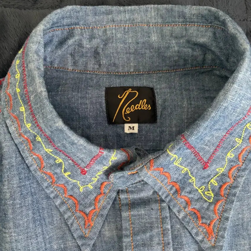 [BUNJANG] Needles Chambray Shirt M / 니들스 셔츠